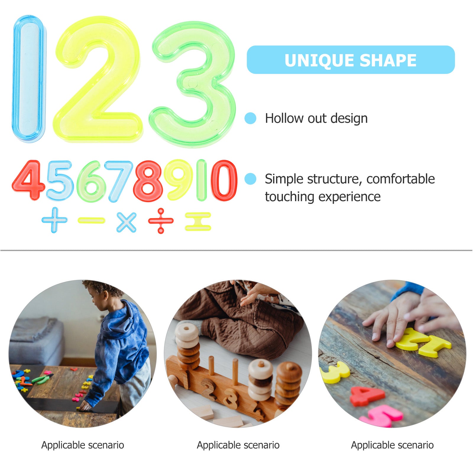 Numbers Blocks Math Puzzle Toy Addition and Subtraction Toy T823689