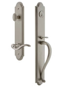 Satin Nickel One-Piece S Grip and Lever D4796