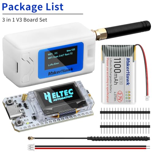 ESP32 LoRa V3 Development Board with 1100mAh Battery and N30 Protect Case Set R179065