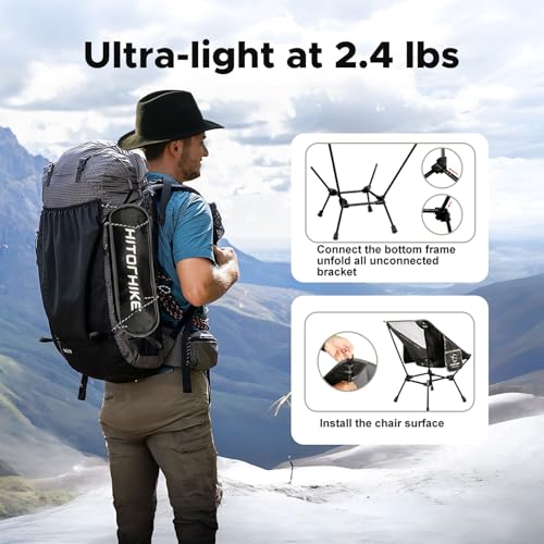 Compact Ultralight Camping Chair with Carry Bag K76236