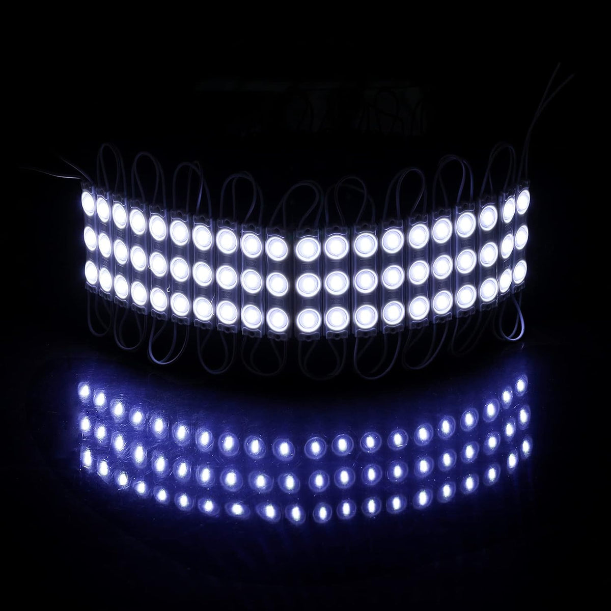 200 Pcs Waterproof LED Module Lights, 0.72W DC12V 6500K, White Light Pack of 2 W52536