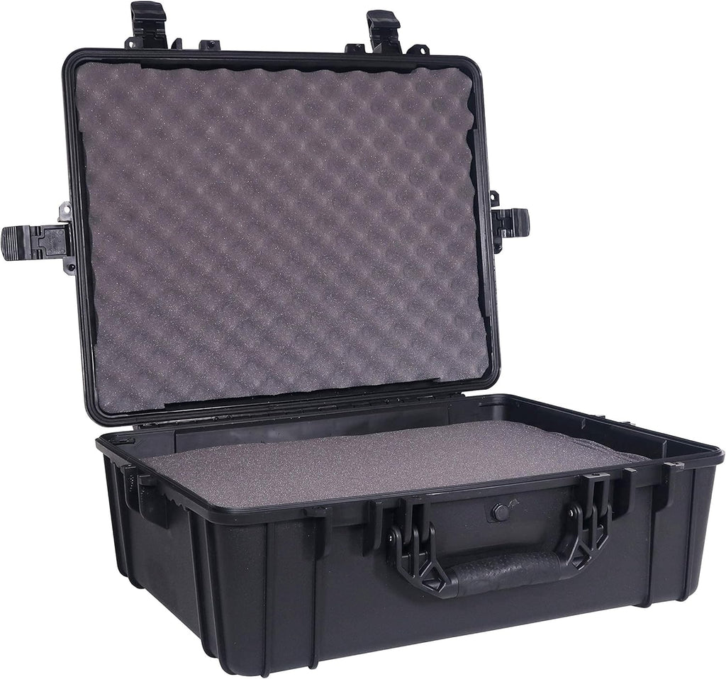 Black Waterproof Hardshell Cargo Trunk Storage Case with Foam, Pack of 2 G463471