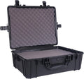 Black Waterproof Hardshell Cargo Trunk Storage Case with Foam, Pack of 2 G463471