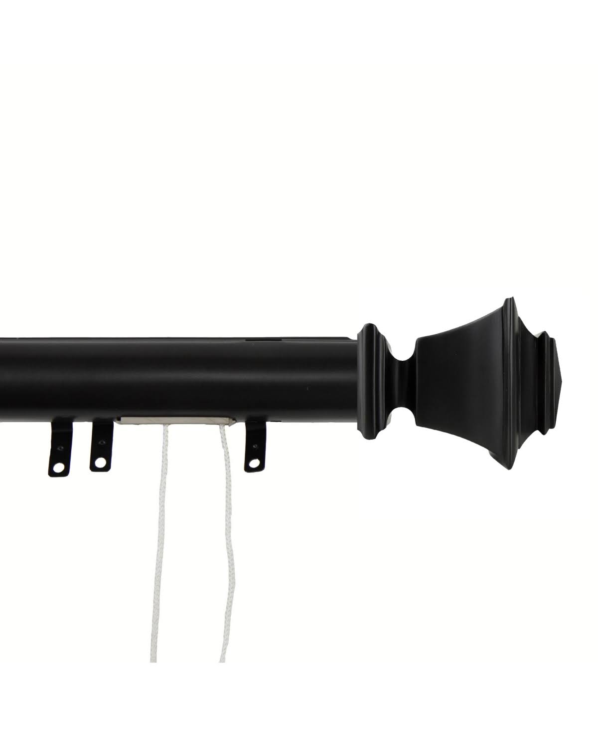 Satin Nickel Decorative Traverse Rod with Sliders R426