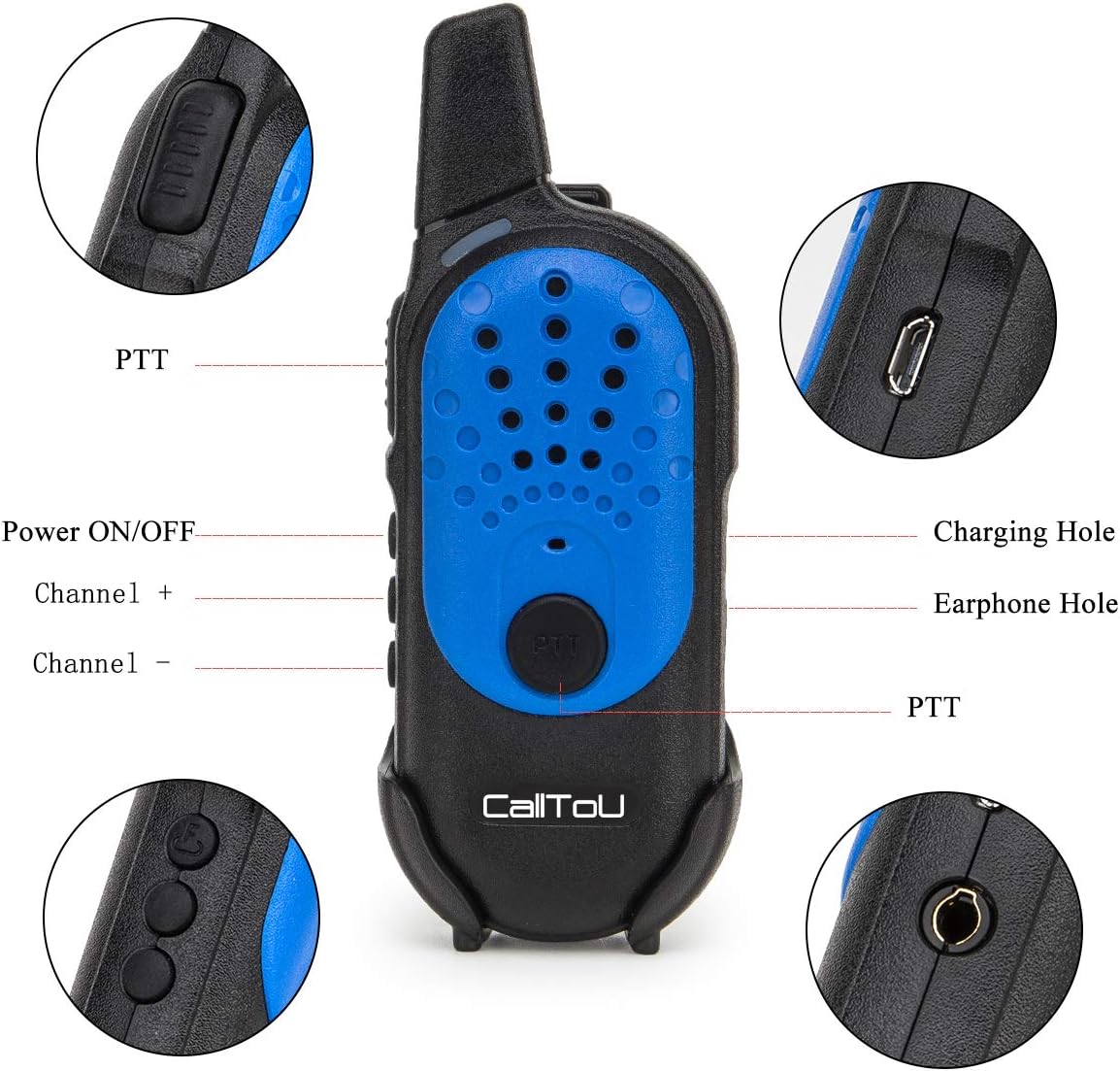 2 Way Radio Intercom System Mini Walkie Talkies D55408