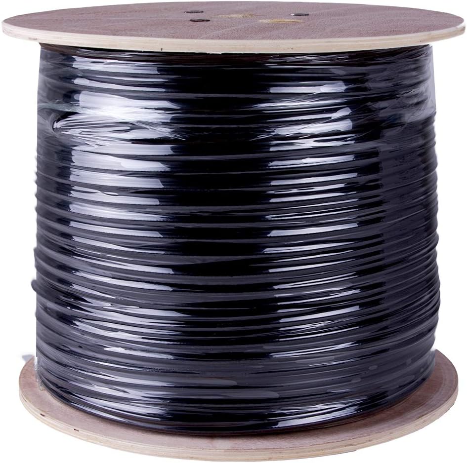 RG6 1000 ft. Siamese Combo Coaxial Cable with 18 AWG 2 Conductors D127