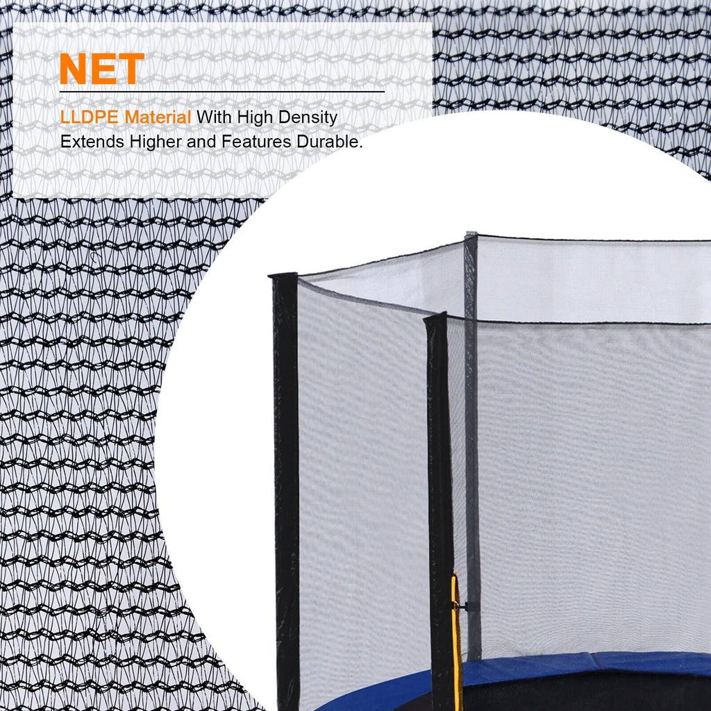 13ft Round Trampoline with Basketball Hoop Safety Enclosure Pad Ladder K3994