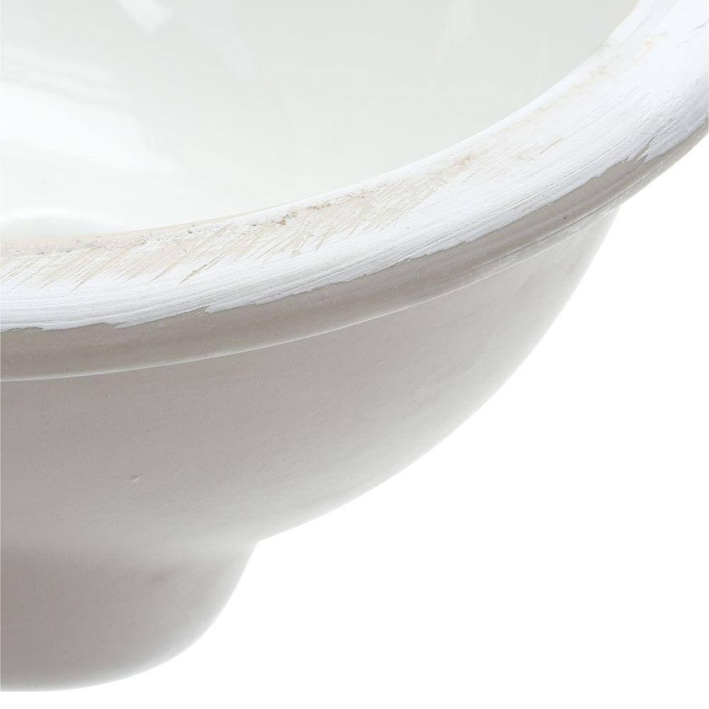 White Undermount Bathroom Sink B61969