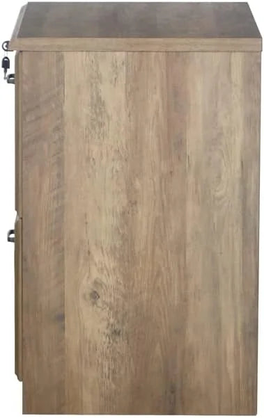 2 Drawer Lateral Filing Cabinet In Rustic Oak L5855