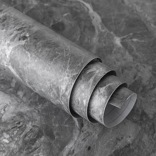 Grey Matte Marble Peel and Stick Contact Paper 31.5x354inch G219871