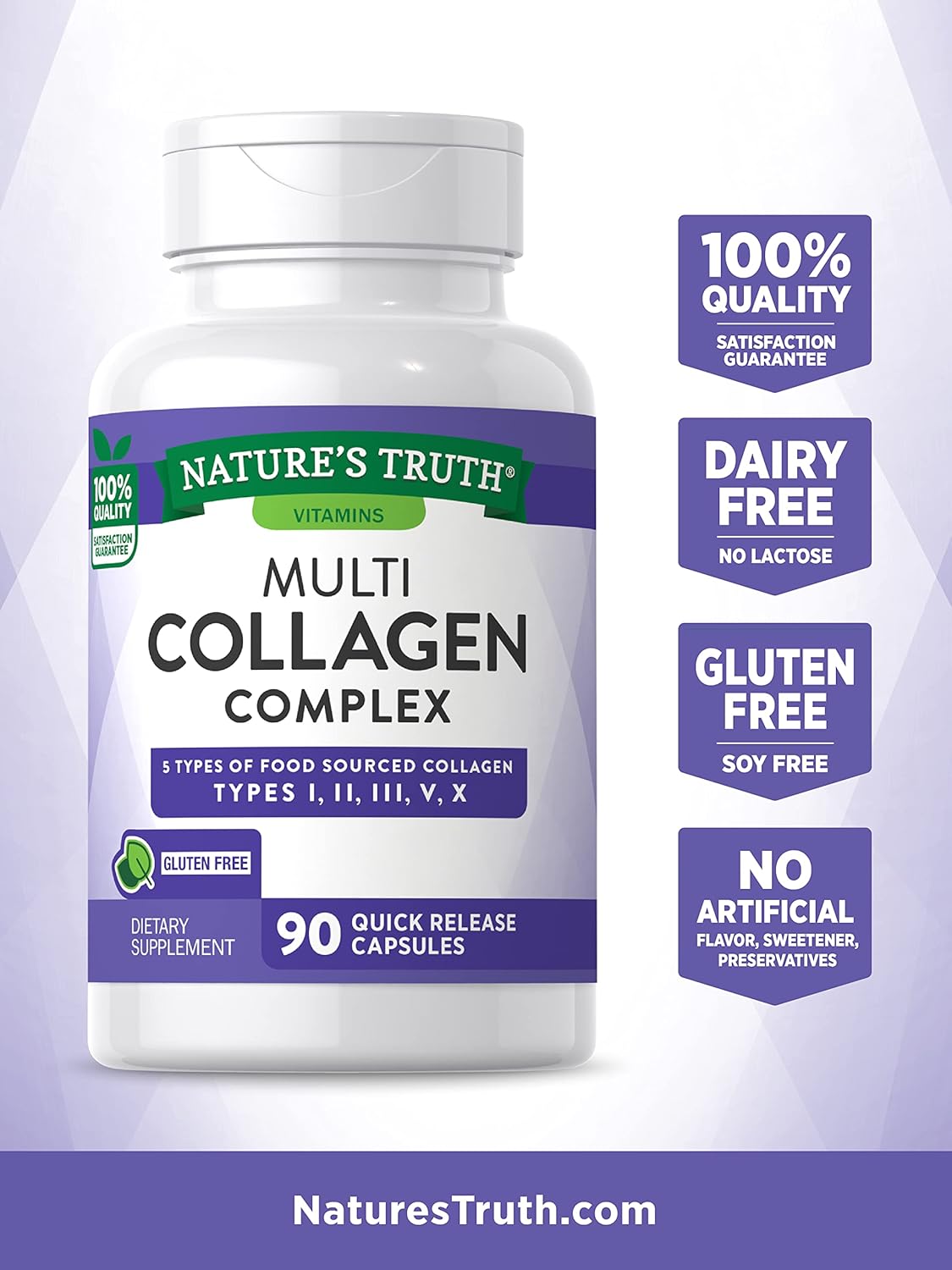 90 Count Multi Collagen Protein Capsules R7657