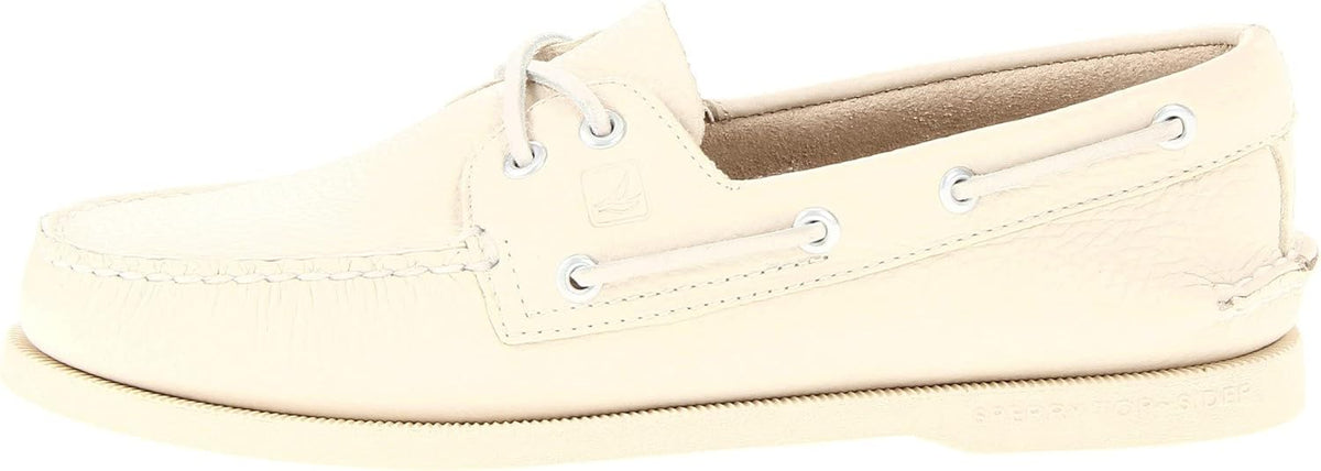 White 2-Eye Boat Shoe N969