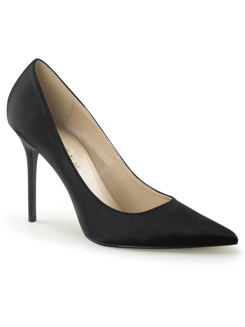 Black Satin Shoes M9846