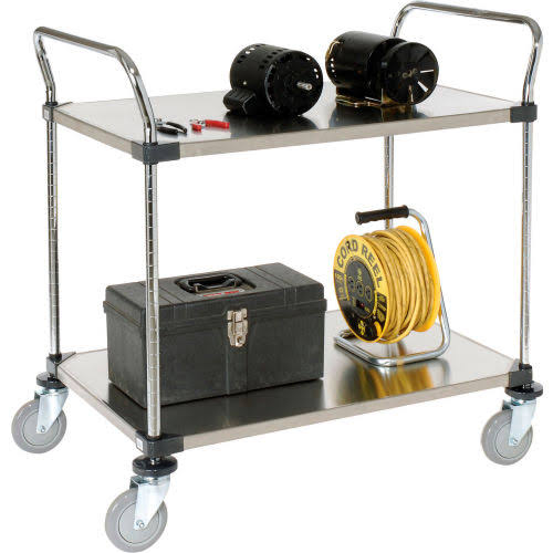 Stainless Steel Utility Cart 2 Shelves 48x24 B819892