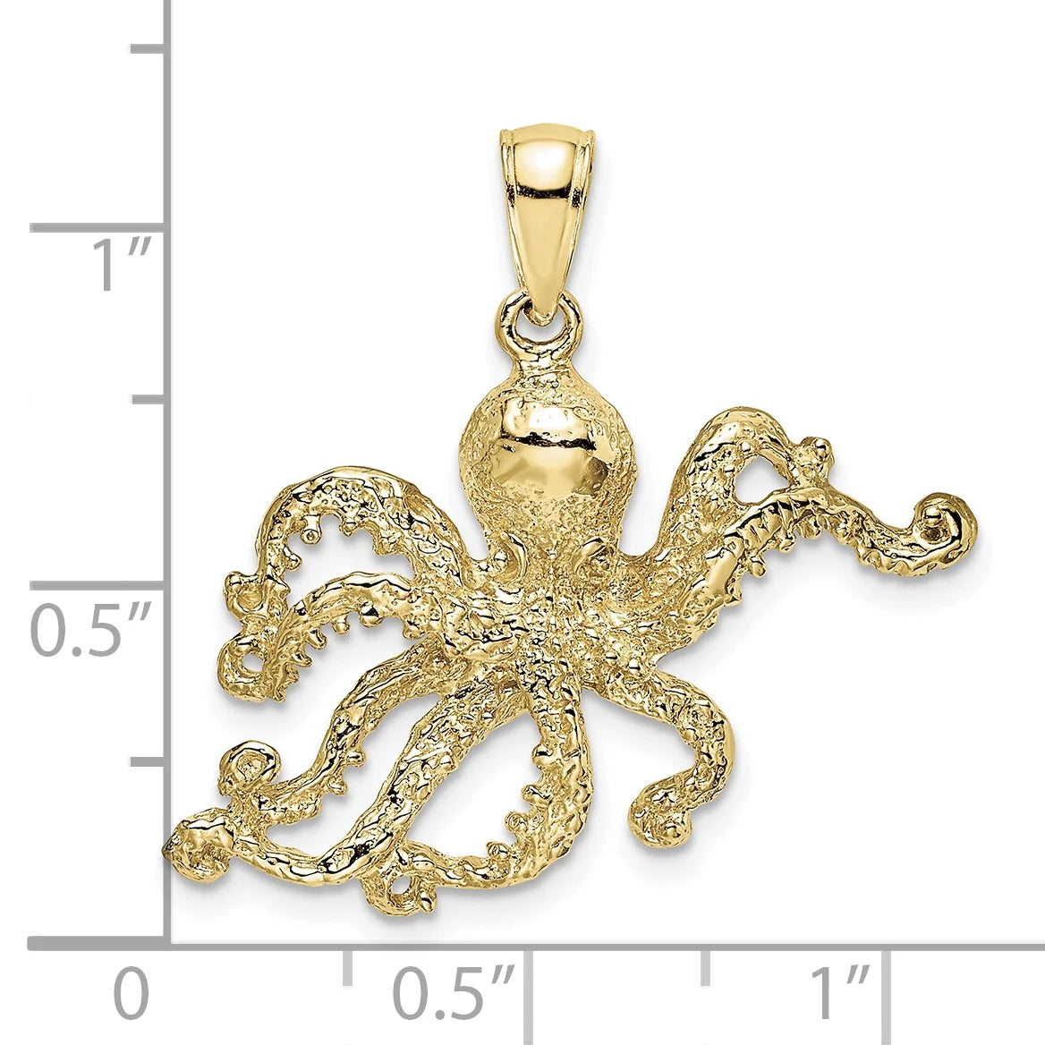 10K Yellow Gold Octopus Charm M41073