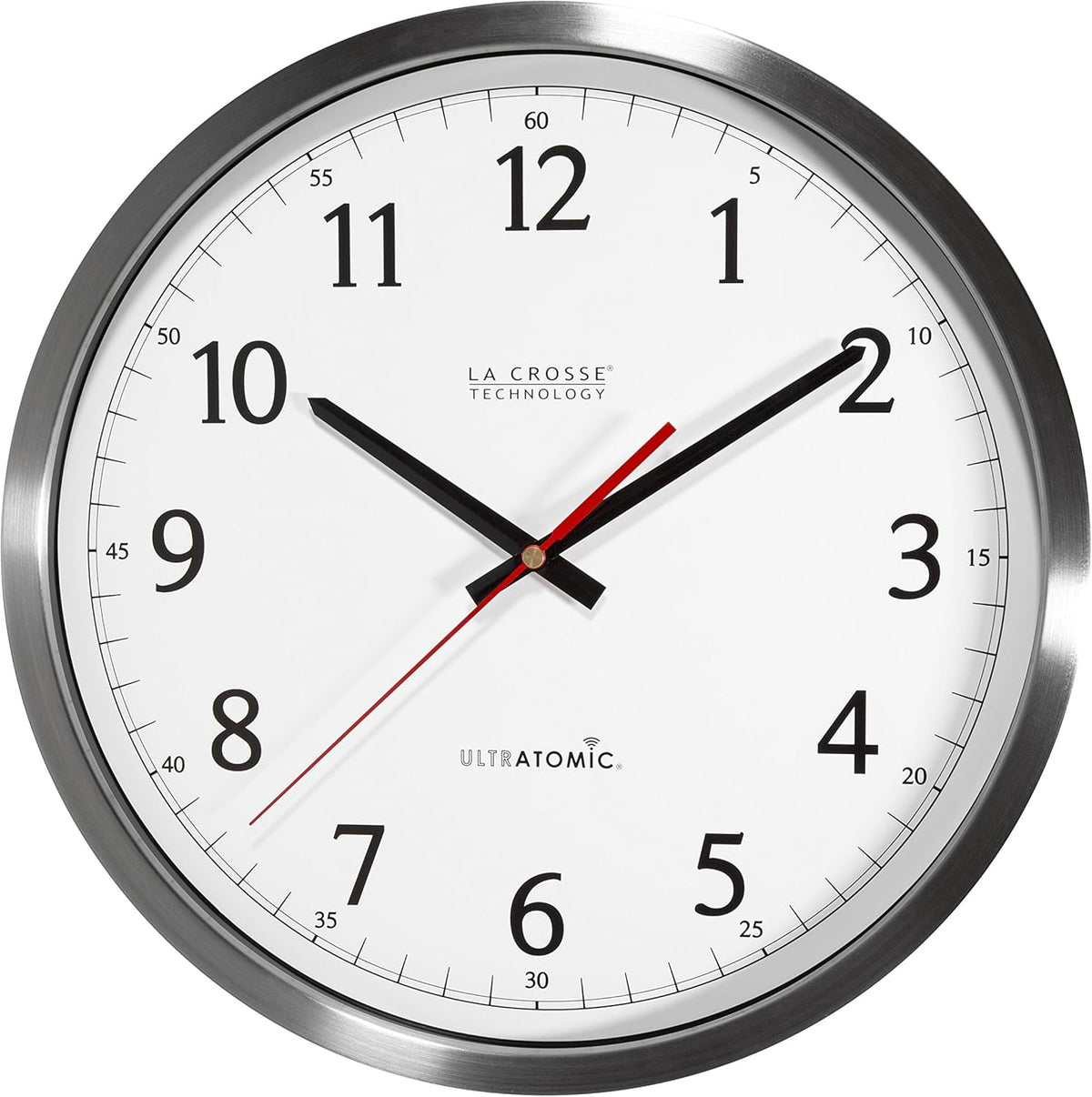 14 Inch Analog Stainless Steel Wall Clock X37267