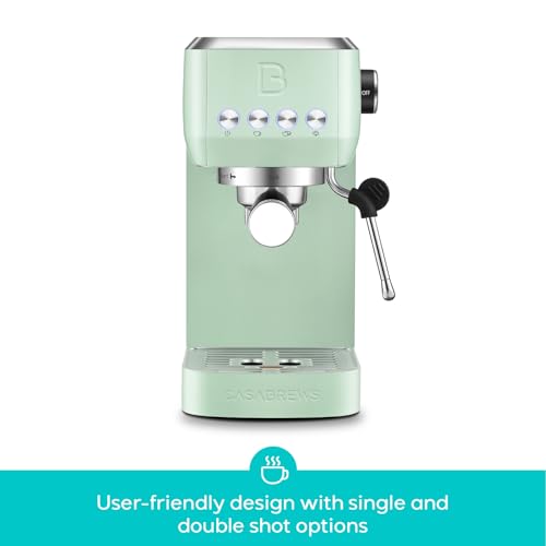 Stainless Steel Espresso Machine 20 Bar with Steam Frother 43.9oz Water Tank B314