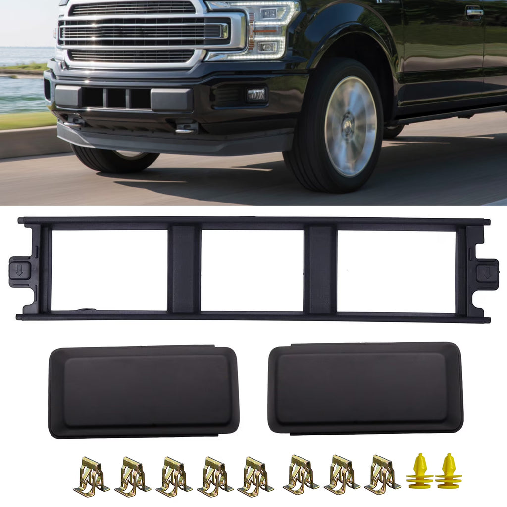 Front Bumper Guards Pads Inserts End Caps & Lower Center Grille Cover Trim Panel H3736