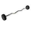 Rubber Coated Fixed Weight Straight Barbell L5585