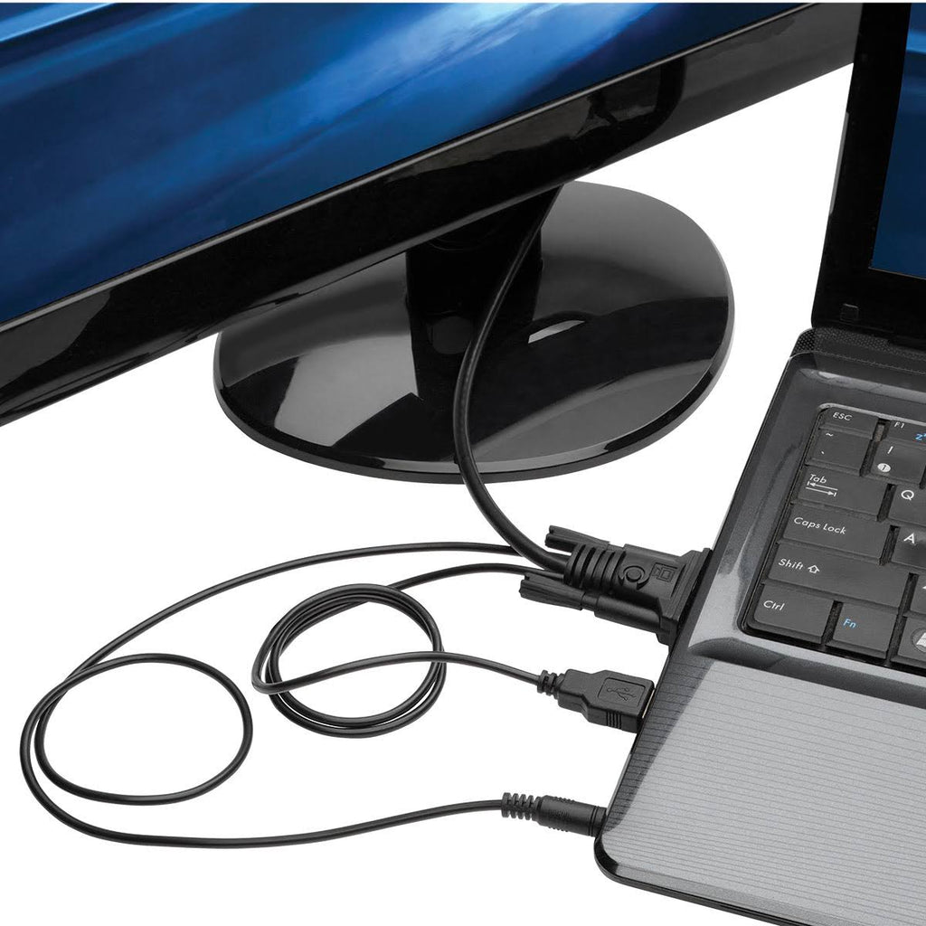 Black 6 ft VGA to HDMI Adapter Cable T647640