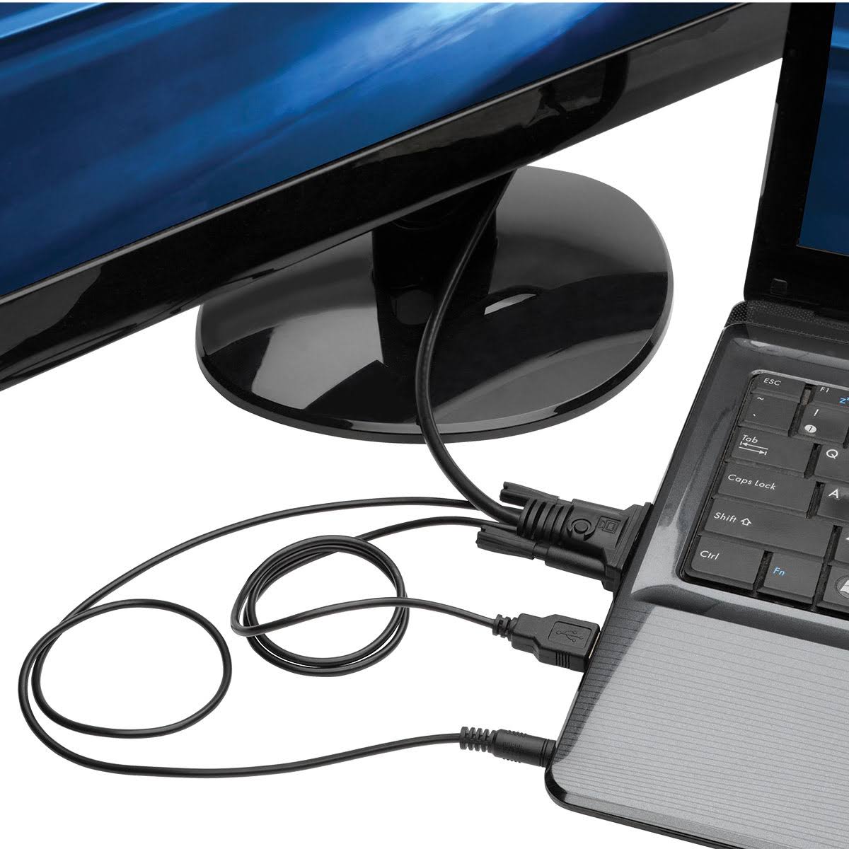 Black 6 ft VGA to HDMI Adapter Cable T647640