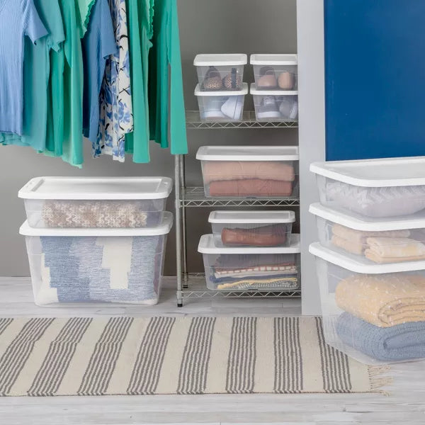 16qt Clear Storage Box with Lid Z810174