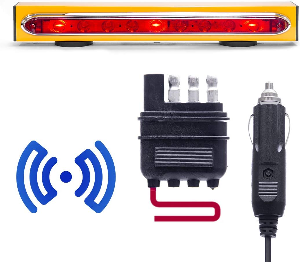 Wireless Trailer Tow Lights with Safety Straps H998