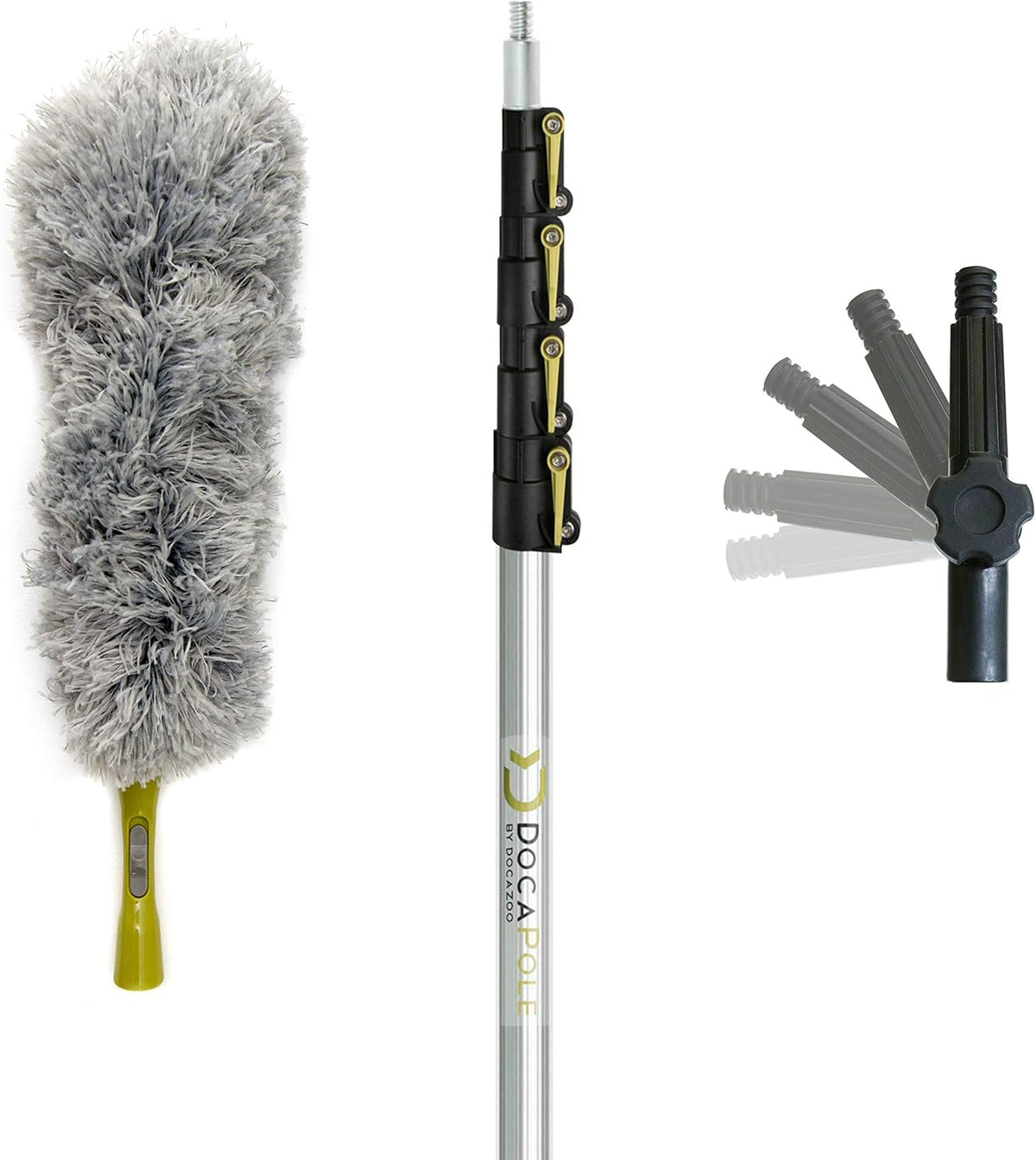 Dusting Kit with Telescopic Pole and Microfiber Feather Duster P57131