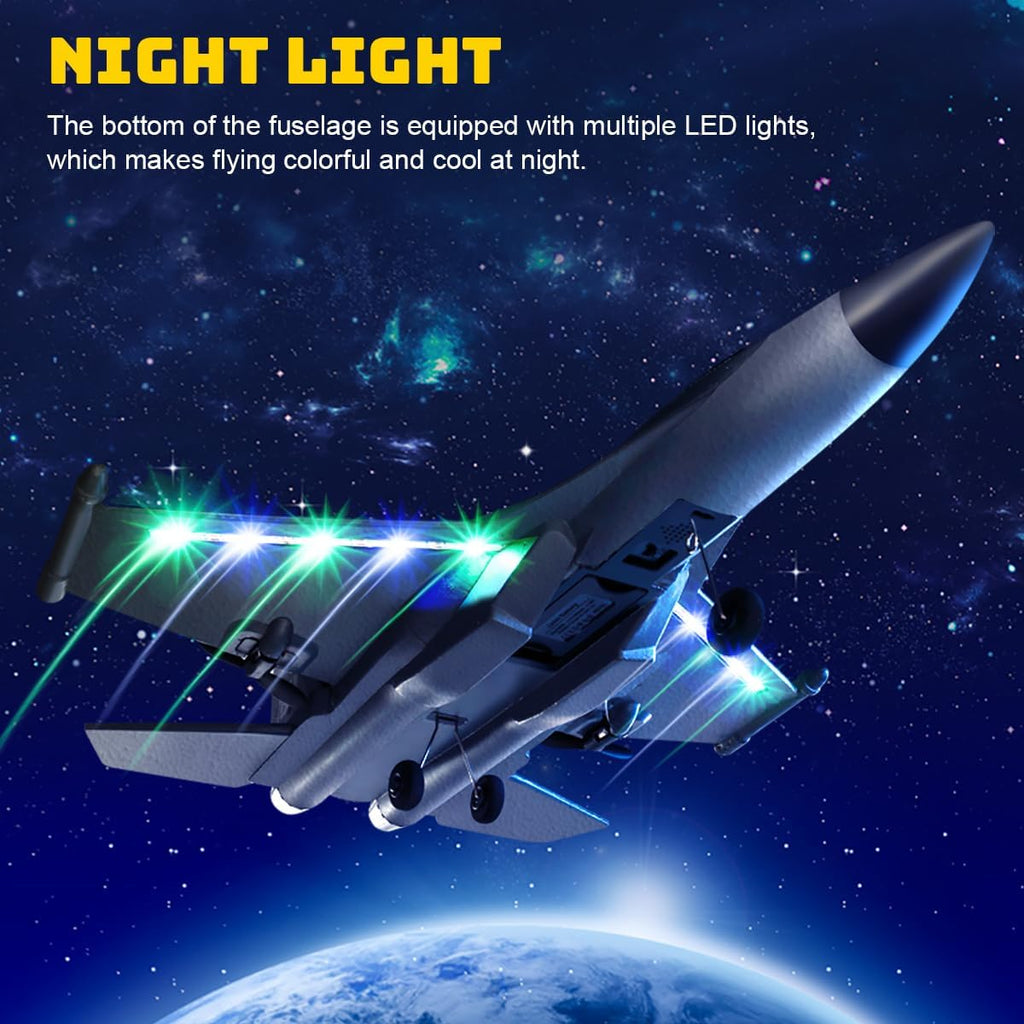 F22 RC Airplane 3 Channel Remote Control Fighter Toy, Ready to Fly, Two Batteries Y34913