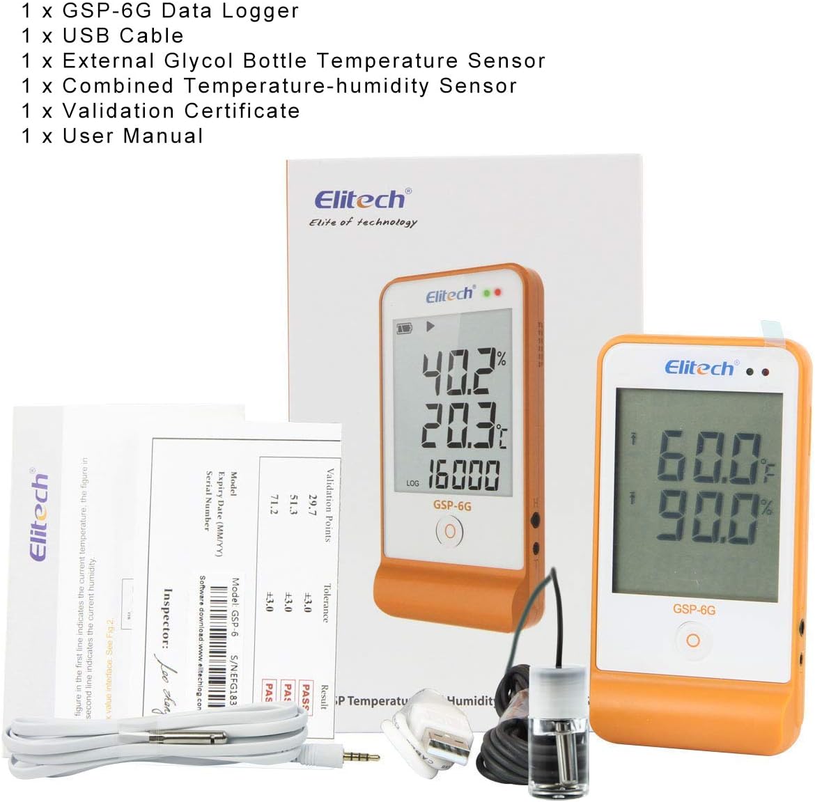 Digital Temperature Humidity Data Logger Pack of 2 A5625