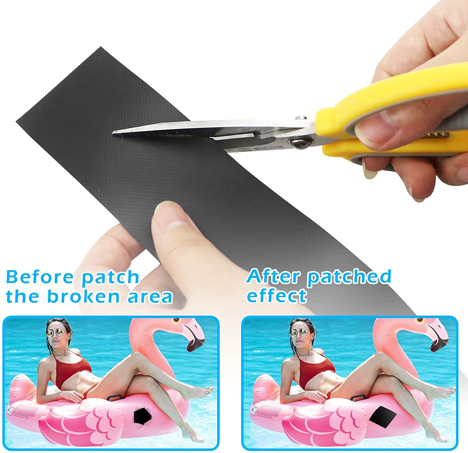 Kayak Patches PVC Inflatable Repair Rafts Waterproof Boat Repair Patches J370535