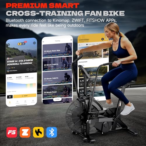 Air Bike with Magnetic & Air Resistance Fan Bike V5485
