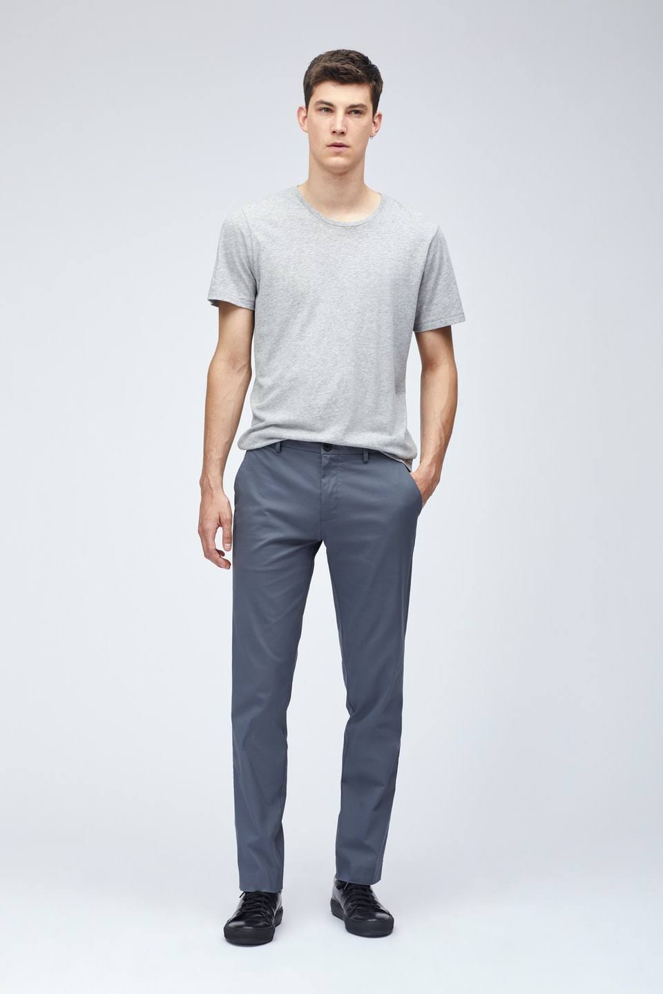 Grey Slim Chinos S40081