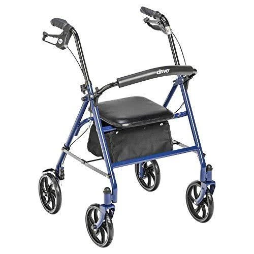 Four Wheel Walker Rollator with Fold Up Removable Back Support O916