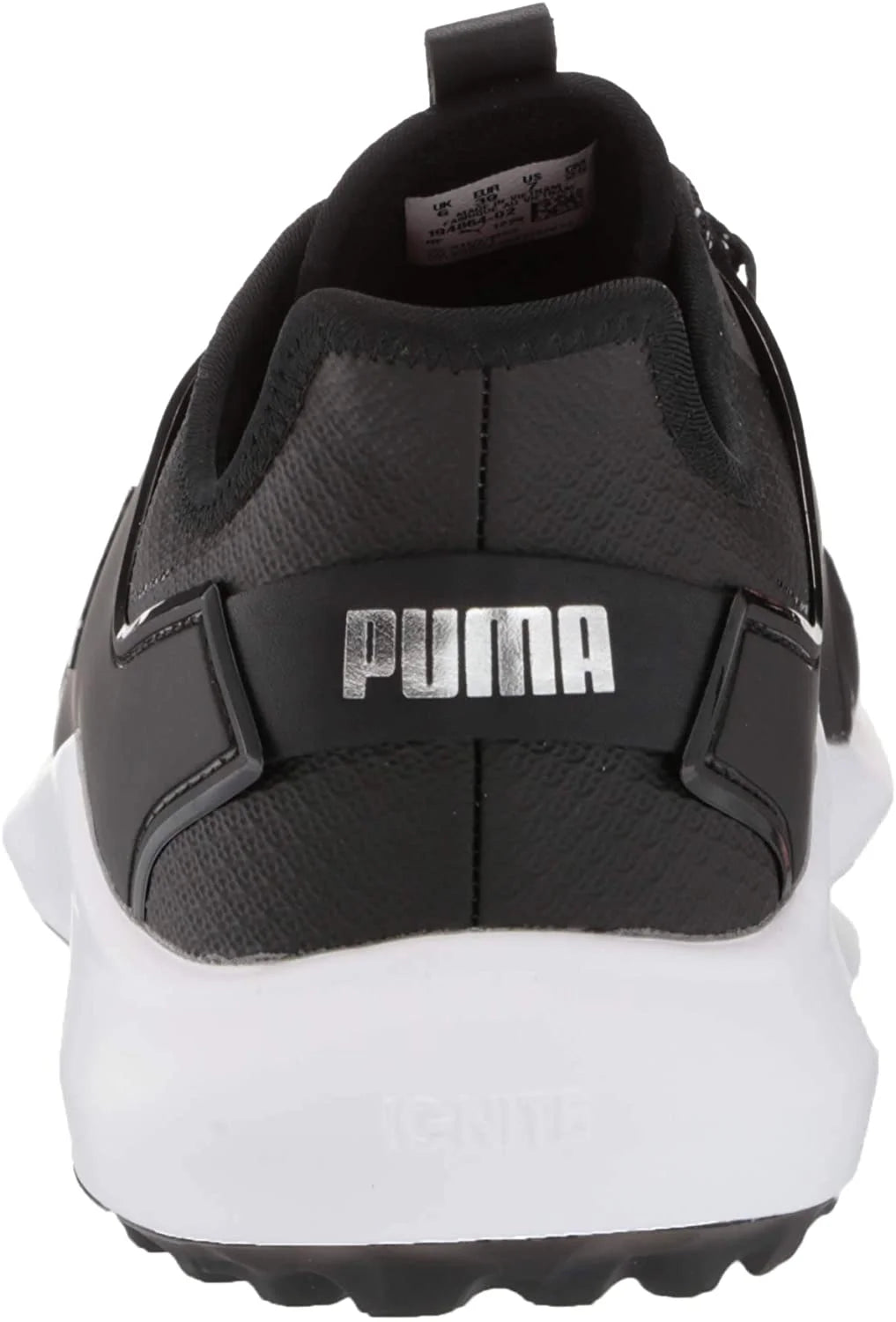 Puma Black Silver White Golf Shoe E59903