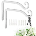 Black 10 Inch 2 Pack Wall Hook Hanging Plant Bracket F810102