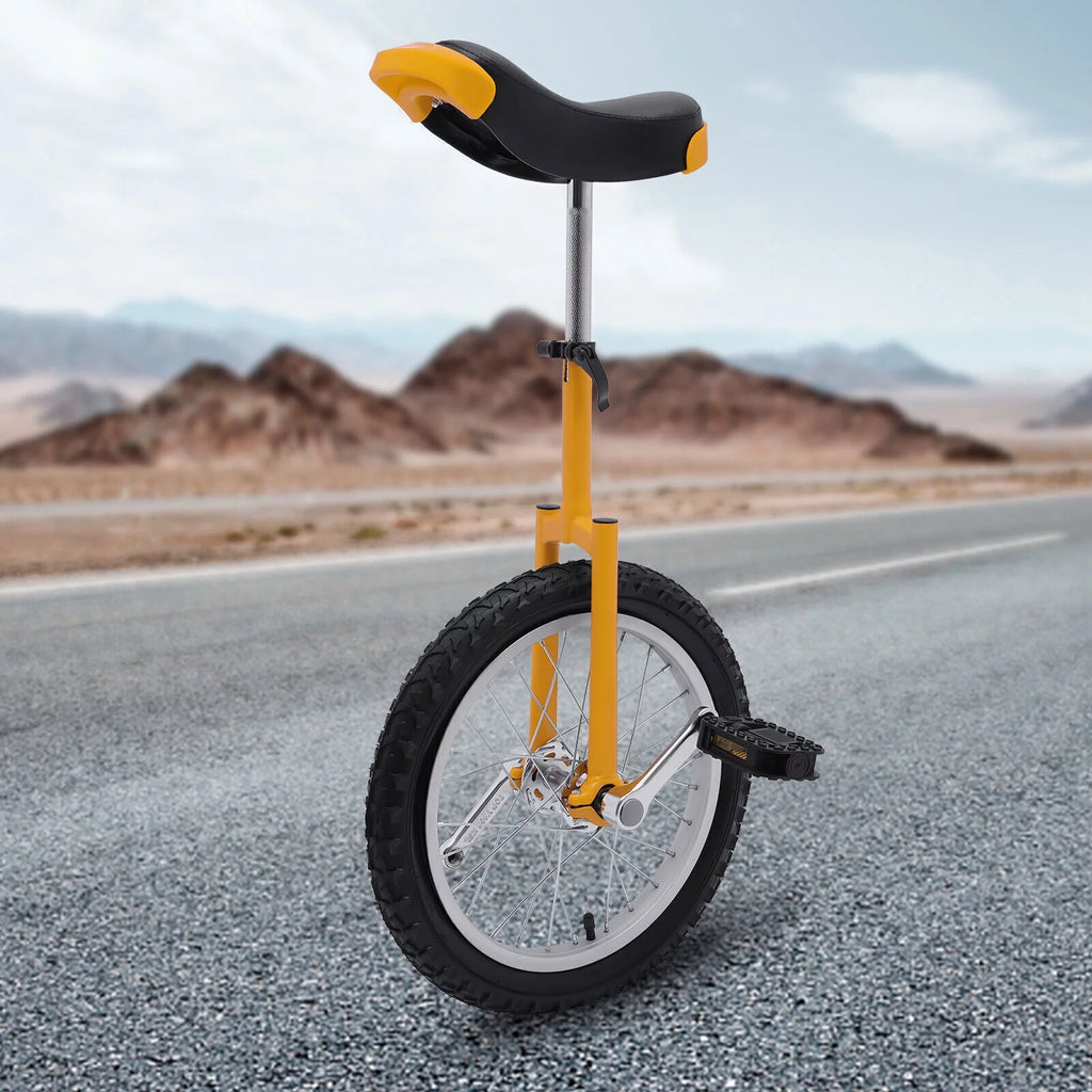 16 Wheel Unicycle with Steel Rim, Adjustable Height R1091