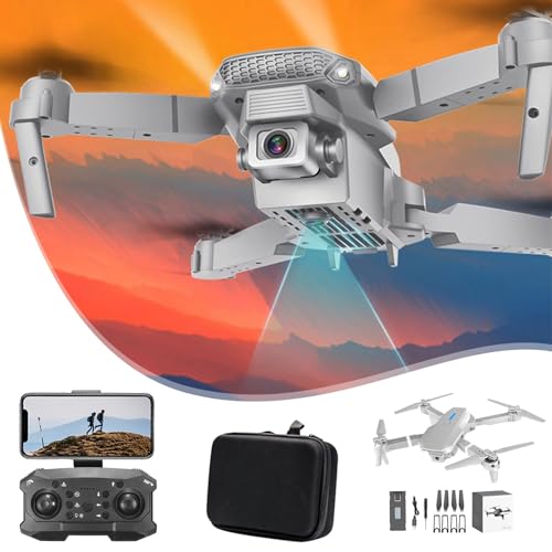 1080P Drones With HD FPV Camera Remote Control Toys, Black Y192235