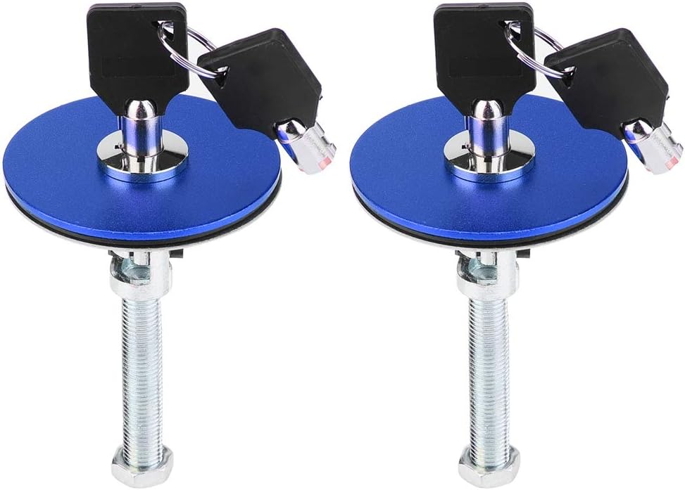 Black Aluminum Alloy Engine Hood Lock Pin Kit I5297