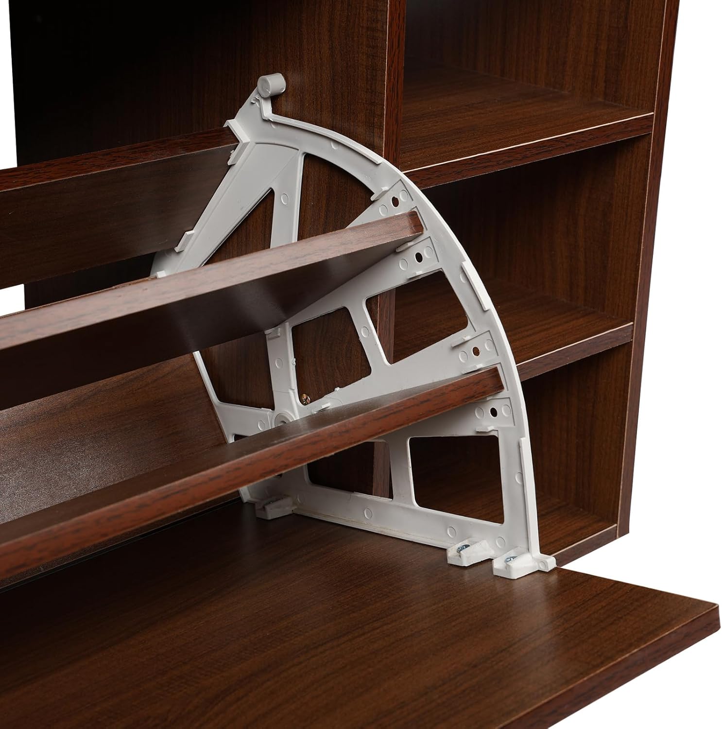 3 Tiers Storage Bench with Padded Seat Cushion M6542