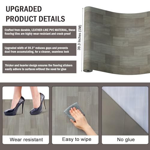 32 sq.ft PVC Vinyl Flooring Roll D875217