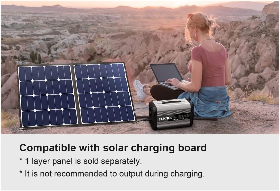 192000mAh 614.4Wh LiFePO4 110V 500W Portable Power Station with AC Outlet L40894