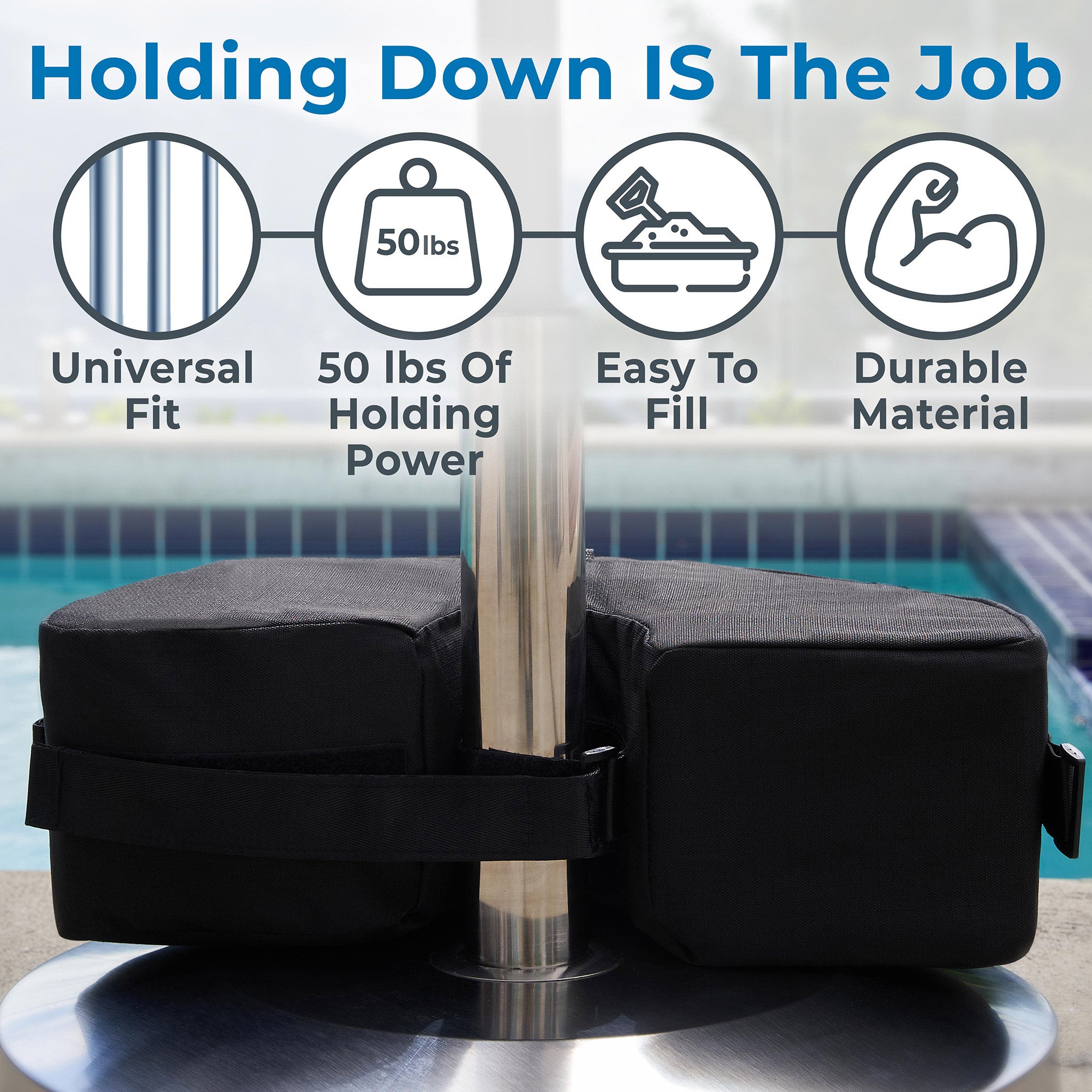 Half Round Umbrella Base Weight Bag T2668
