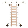 107 in. Un-Finished Maple Library Ladder Kit with 8 ft. Rail L73494