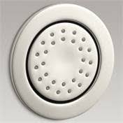 Vibrant Polished Nickel Round Body Spray L1612
