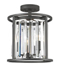 Bronze 3 Light Semi Flush Mount C2065