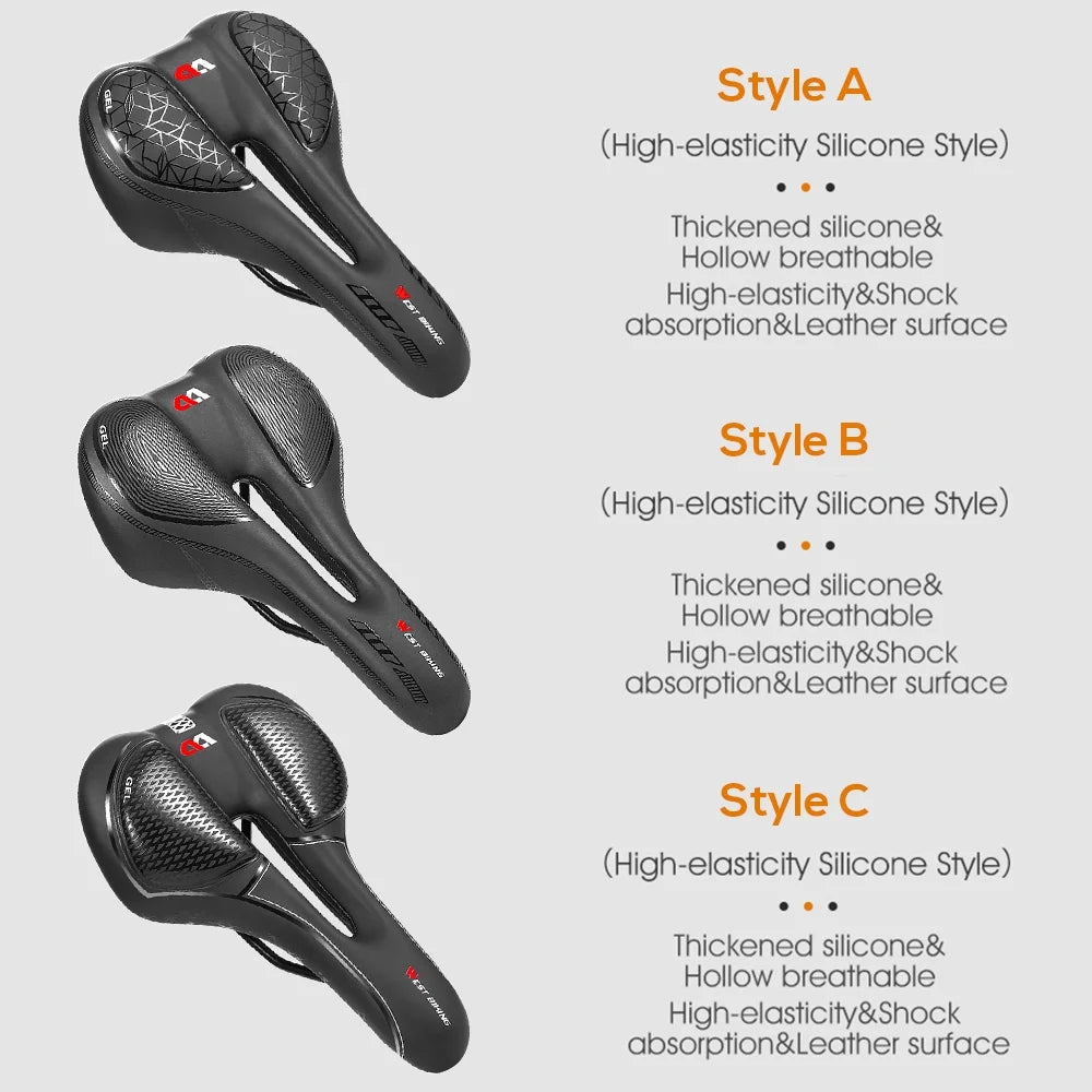Bike Seat Cushion Padded Saddle H7314