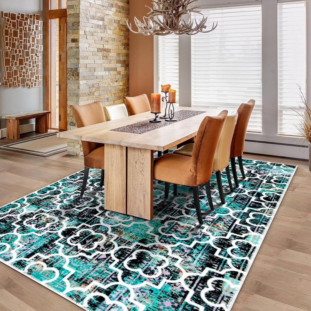Washable Non-Slip Ultra-Soft 5x7 Area Rug D482