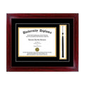 16 x 12 Tall Diploma Frame with Tassel and Double Matting Cherry P51516