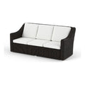 Beige Cast Iron Outdoor Wicker Sofa J50416